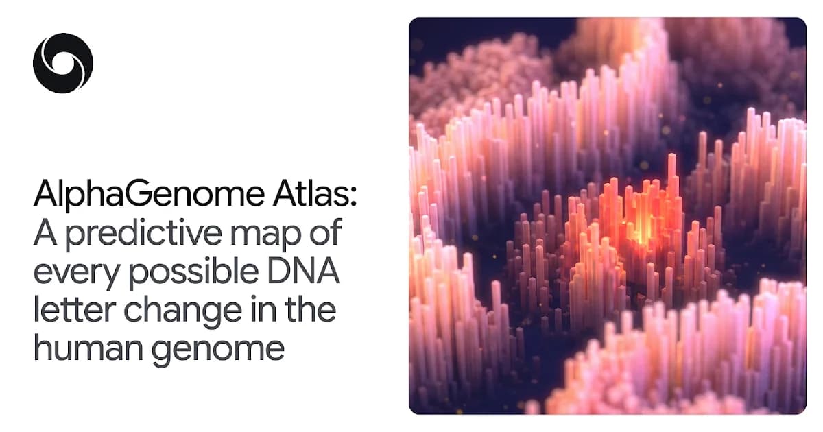 AlphaGenome Atlas maps every potential human DNA variant
