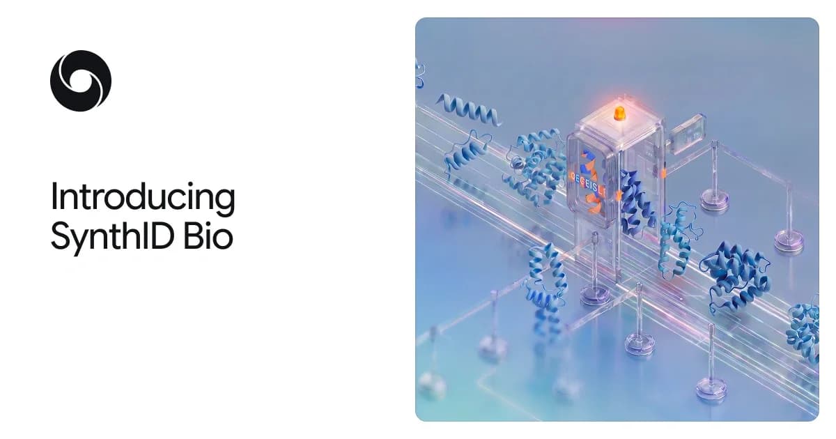 Watermarking synthetic biology with SynthID Bio