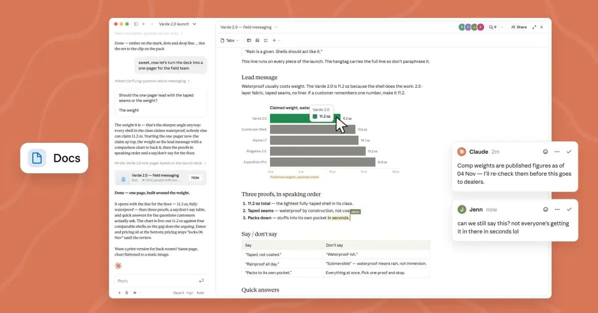 Anthropic adds document and slide creation tools to Claude chats